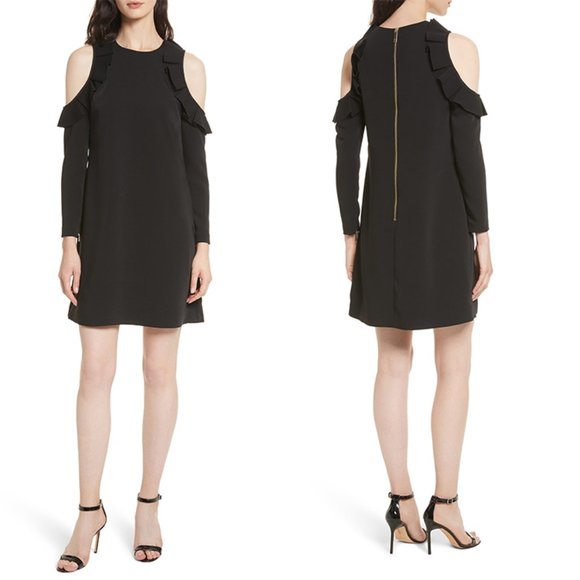 TED BAKER | Cold Shoulder Dress | Size 1 - Picture 2 of 11